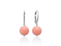 Orecchini Miluna Donna in Argento Corallo PER2822